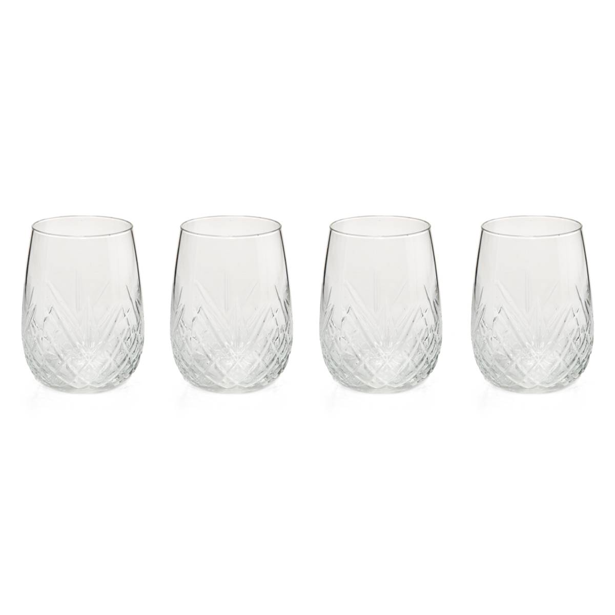 Godinger Set Of 4 Dublin Stemless Wine Glasses
