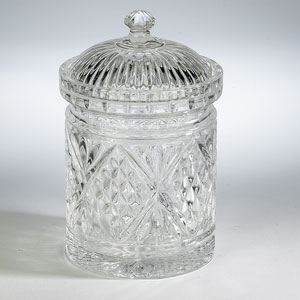 Godinger Dublin Crystal Biscuit Box