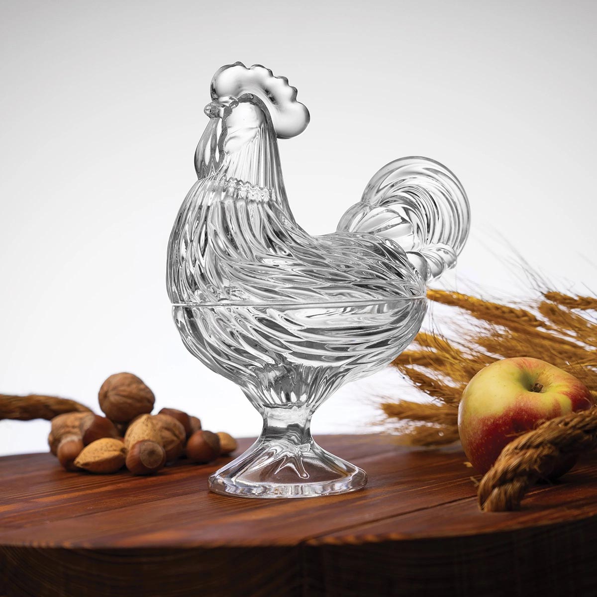 Godinger Harvest Rooster Candy Dish