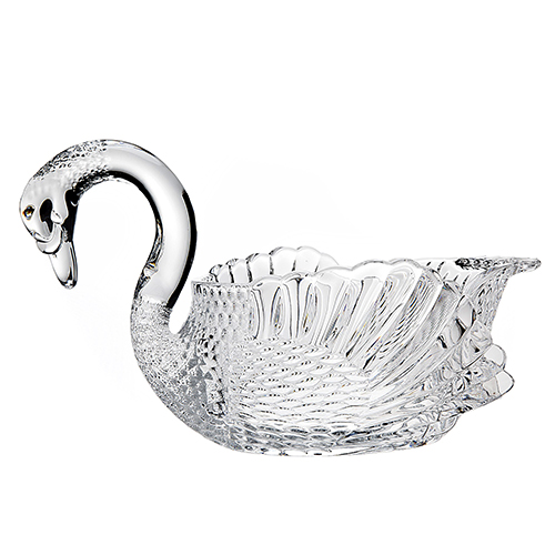 Godinger Crystal Swan Serving Bowl