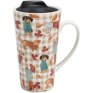 Godinger All Over Dogs Fall Travel Mug
