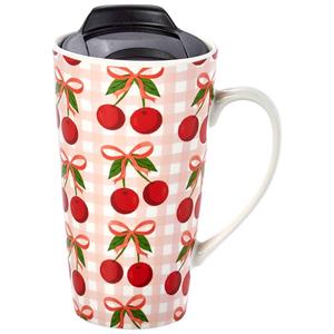 Godinger All Over Cherries With Bow Mug