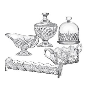 Godinger Dublin Crystal 5pc. Host & Server Set