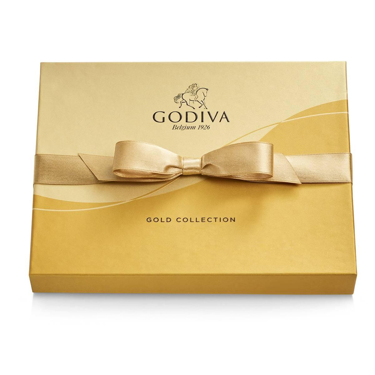 Godiva 9pc. Gold Ribbon Ballotin Assorted Chocolate Gift Box