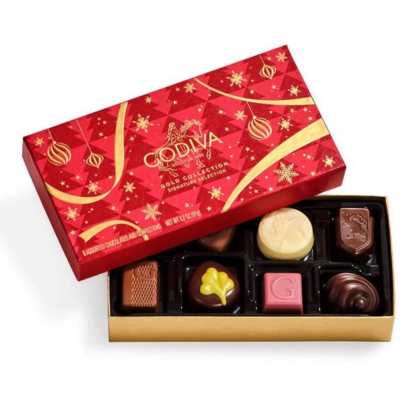 Godiva 8pc. Holiday Christmas Chocolate Box