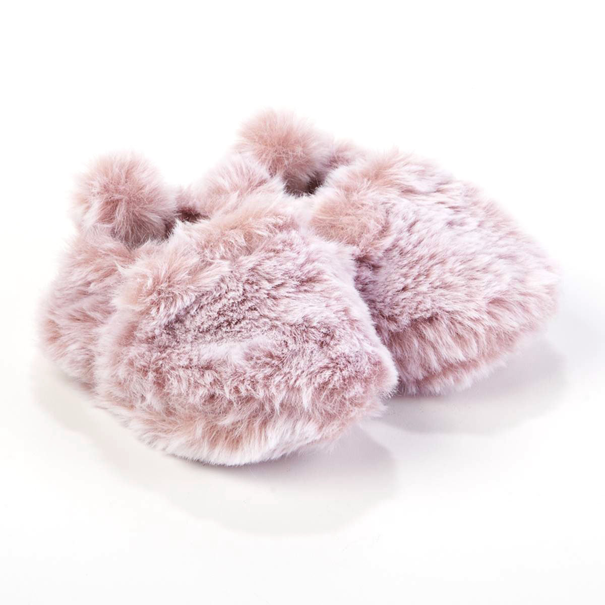Baby Girl (3-6M) Just One You(R) Furry Bear Ears Slippers