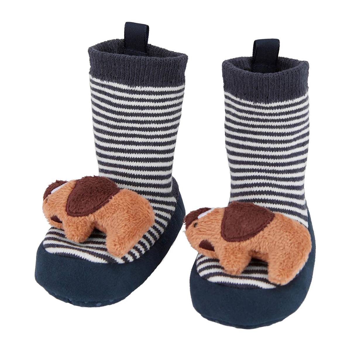 Baby Boy (NB-3M) Carter's(R) Buffalo Rattle Slipper Socks