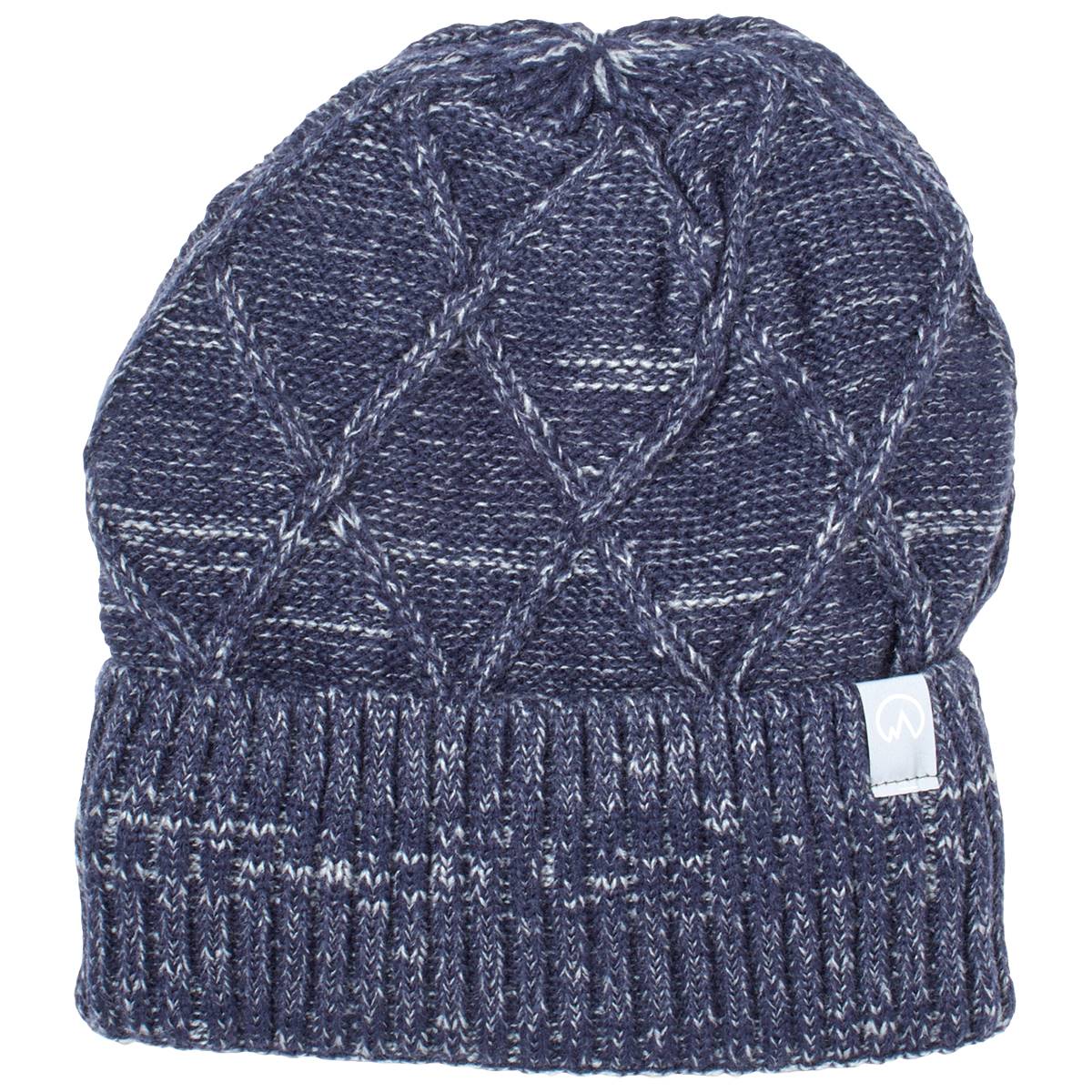 Mens Polar Extreme Marled Lattice Hat - Navy/Grey