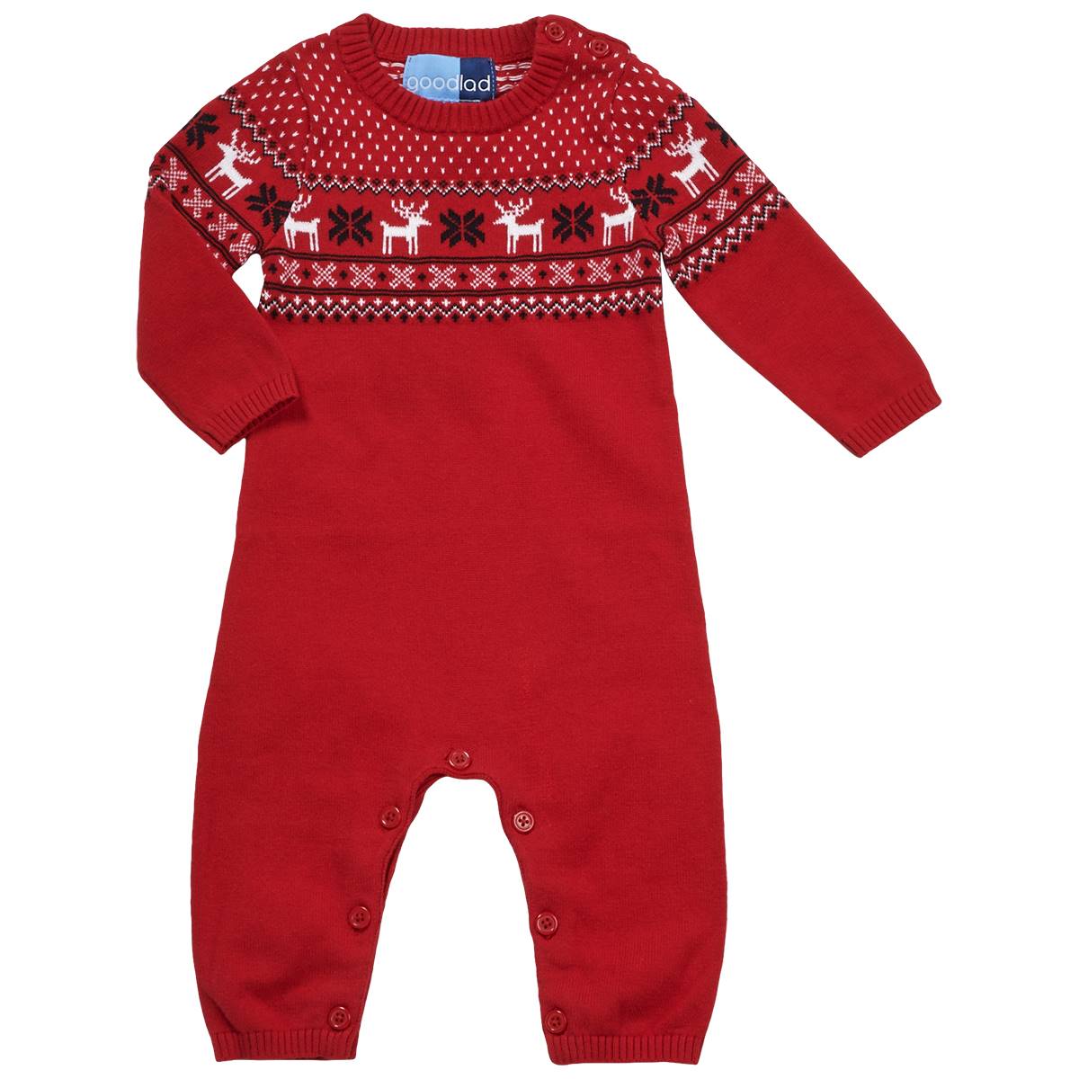 Baby Boy (3-9M) Good Lad Sweater Knit Fair Isle Jumpsuit