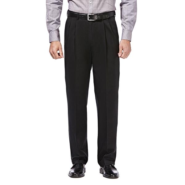Mens Haggar(R) Premium No Iron Khaki Pleat Front Pants alternate view