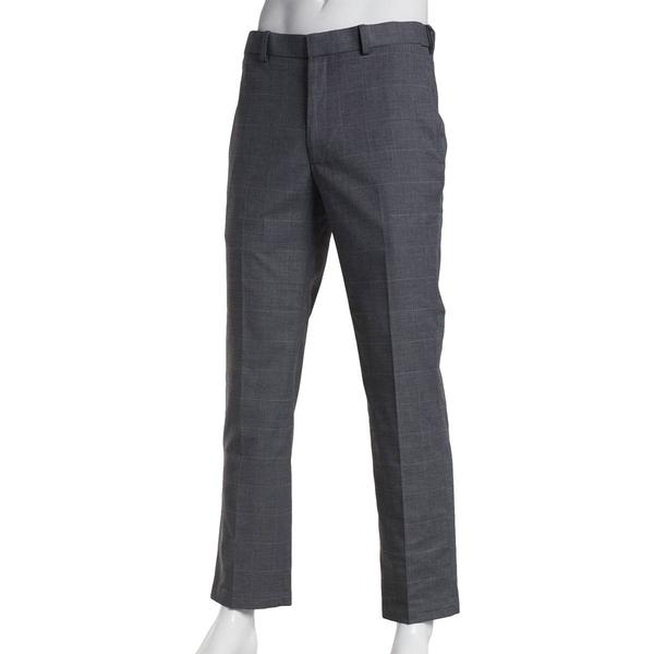 Mens Haggar(R) Windowpane Dress Pants - Grey