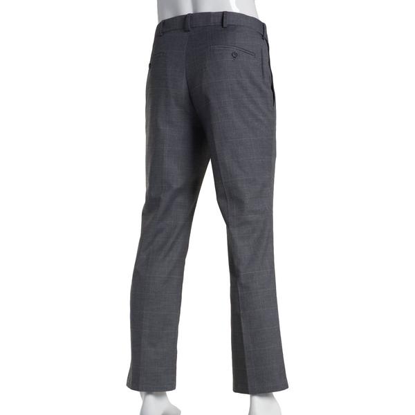 Mens Haggar(R) Windowpane Dress Pants - Grey alternate view