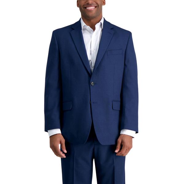 Mens J.M. Haggar(R) Basketweave Jacket - Blue alternate view