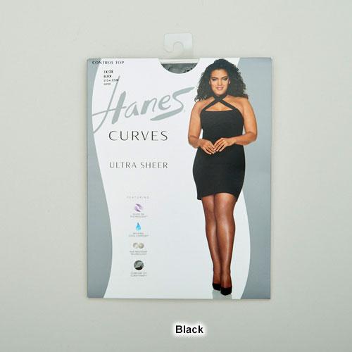 Plus Size Hanes(R) Curves Ultra Sheer Control Top Pantyhose alternate view