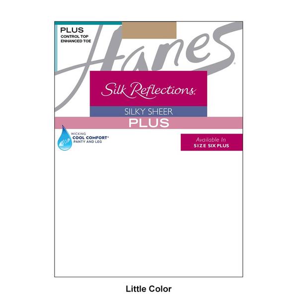 Plus Size Hanes(R) Silk Reflections Plus Silky Sheer Pantyhose alternate view