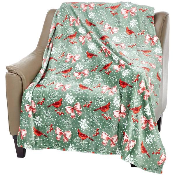 Ashley Cooper(tm) Cardinal And Bows Throw