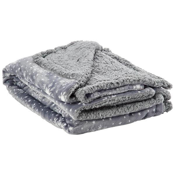 Mountain Ridge It's Snowing Sherpa Throw
