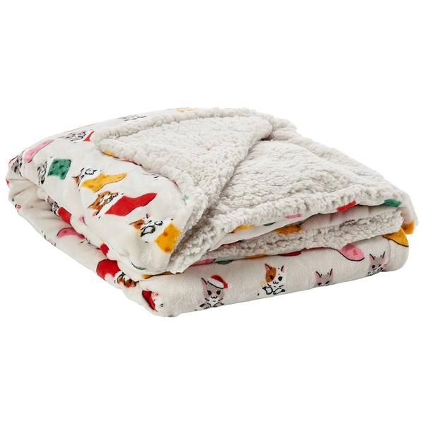 Mountain Ridge Cats In Stockings Sherpa Throw alternate view