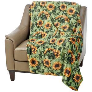 Ashley Cooper(tm) Sunflowers Reversible Plush Throw alternate view