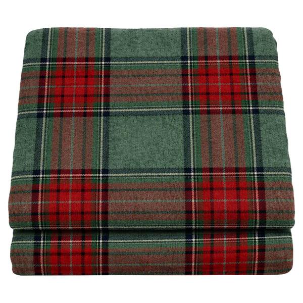 Mountain Ridge(R) Reversible Mistletoe Sherpa Throw