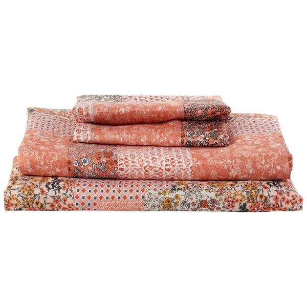 Ashley Cooper(tm) Julie Coral Microfiber Sheet Set