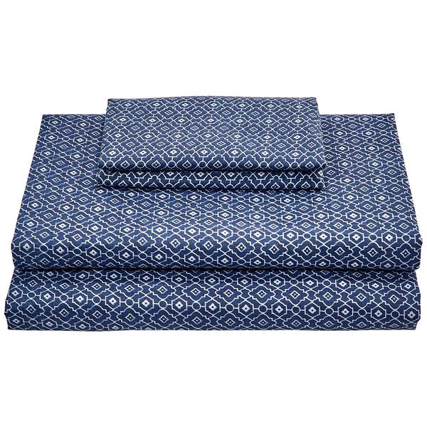 Ashley Cooper(tm) Cullman Blue Microfiber Sheet Set