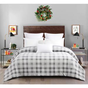 Ashley Cooper(tm) Christopher Plaid Plush Reversible Comforter