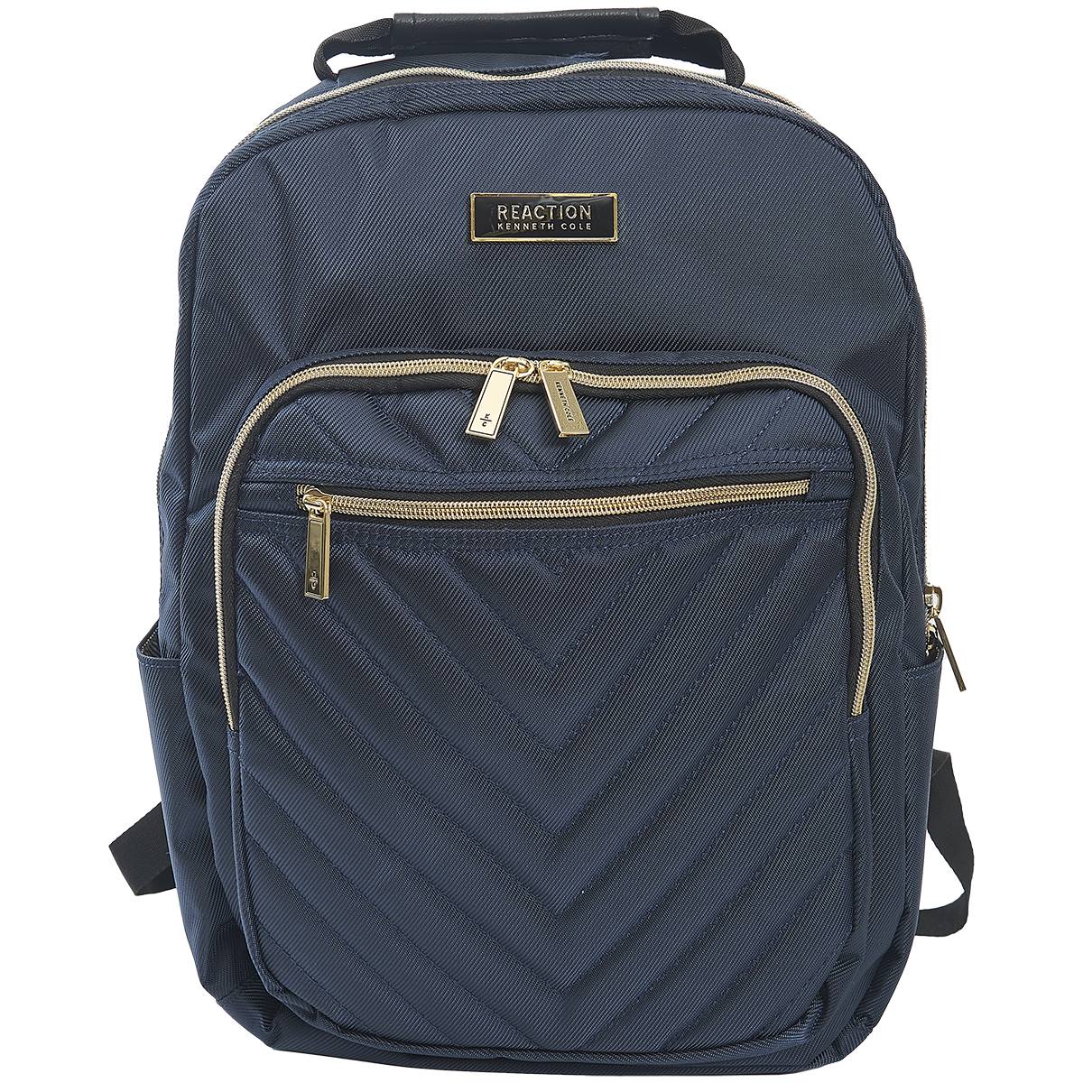 Kenneth Cole(R) Reaction(tm) Quilted Black & Gold Backpack