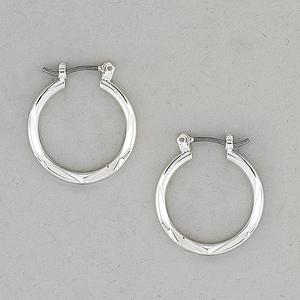 Design Collection Small Silver Hoop Earrings