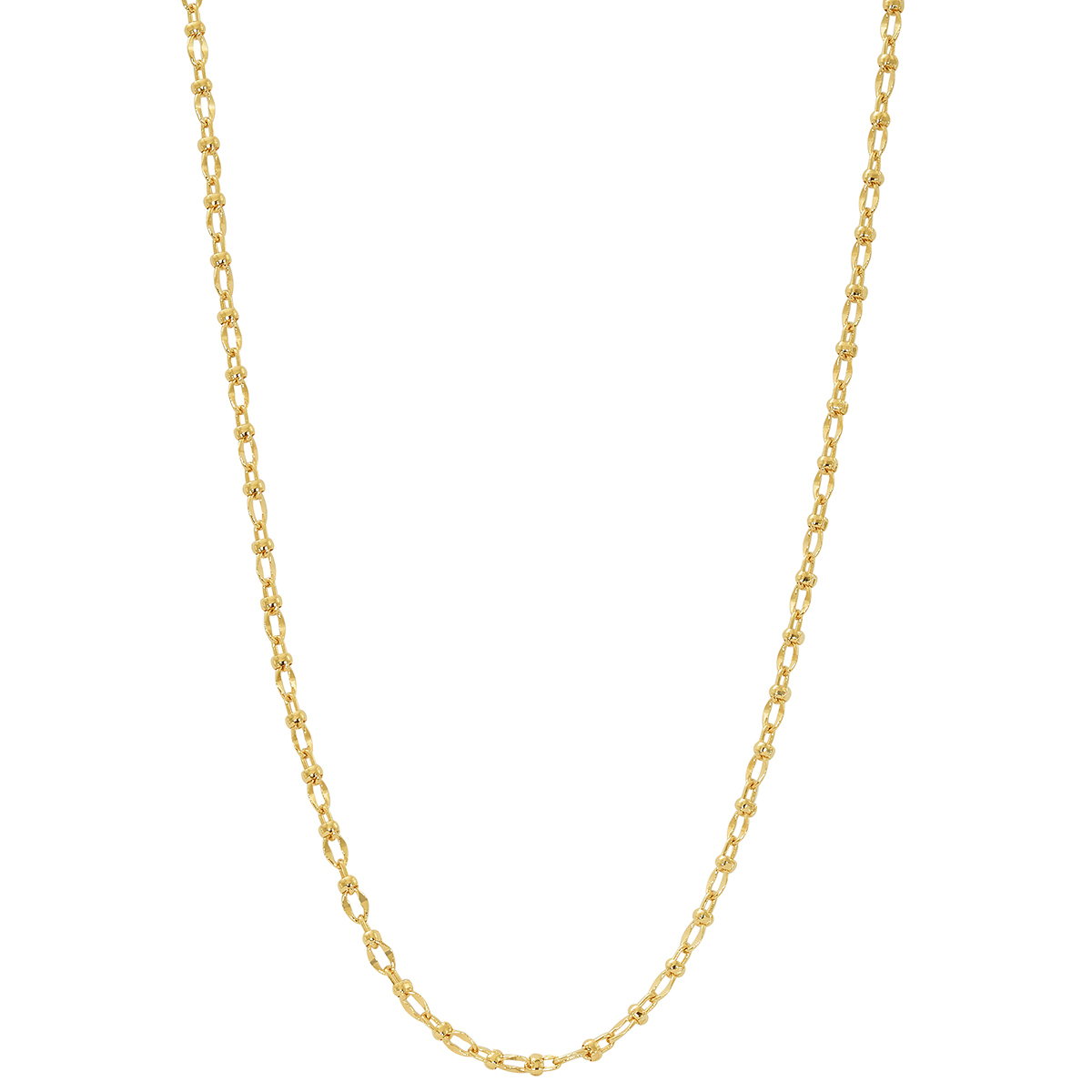 Design Collection Gold-Tone Oval & Round Link Chain Necklace