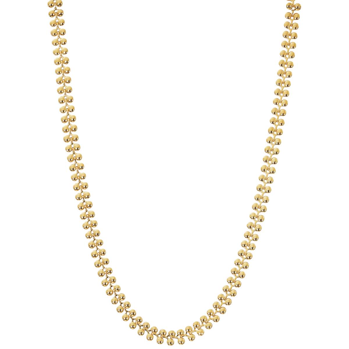 Design Collection Gold-Tone Highly Polished Chain Necklace