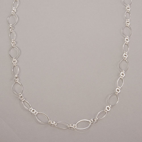 Design Collection 36in. Oval Accent Link Necklace