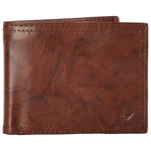 Mens Dockers(R) Extra Capacity Trifold Zipper Wallet - Brown