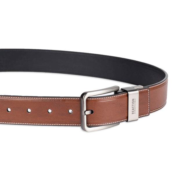 Mens Kenneth Cole(R) Reaction(tm) Vachetta Grain Reversible Jean Belt