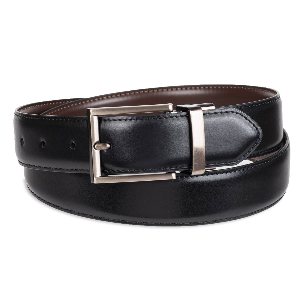 Mens Kenneth Cole(R) Reaction(tm) 35mm Calf Grain Reversible Belt