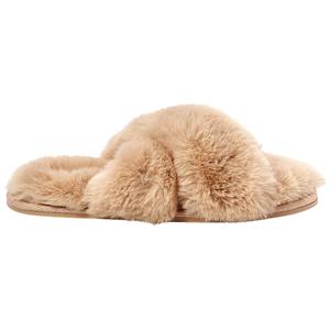 Womens Jessica Simpson Plush Cross Slippers alternate view