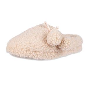 Womens Jessica Simpson Berber Pom Clog Slippers