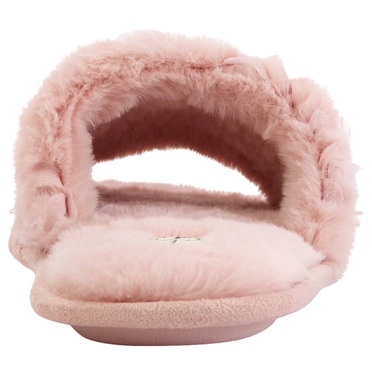 Womens Jessica Simpson Rosette Plush Slipper