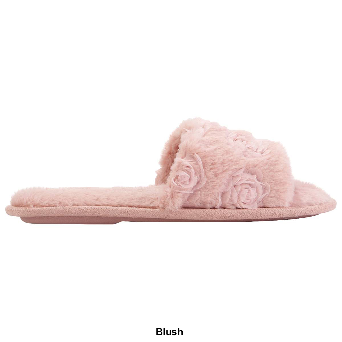 Womens Jessica Simpson Rosette Plush Slipper