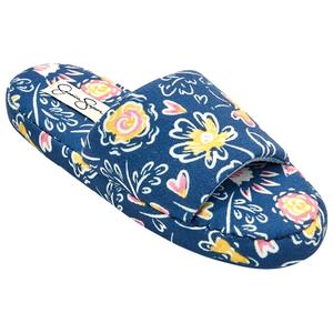 Womens Jessica Simpson Floral Platform Slide Slippers - Blue