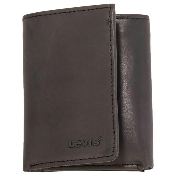 Mens Levi's(R) Slim Trifold Wallet w/ Zipper