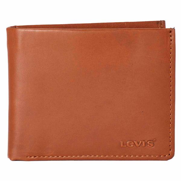 Mens Levi's(R) Bifold Wallet wtih Bill Divider - Tan