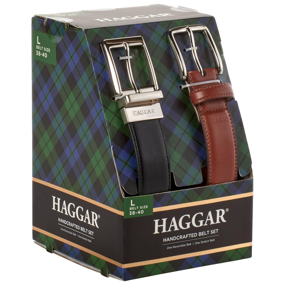 Haggar 2-pc. Mens Belt, Medium, Black