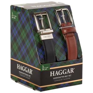 Mens Haggar(R) 2-Pack Belts in a Box alternate view