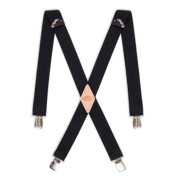 Mens Dickies(R) J Clip Solid Adjustable Suspenders