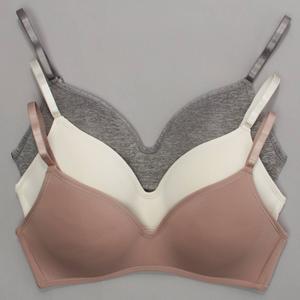 Womens Rene Rofe(R) 3pk. Breathable Wire Free Bra - B29161H3-BEHG