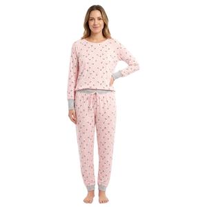 Juniors Pillow Talk Long Sleeve Dog Joggers Pajama Set