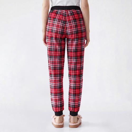 Juniors Pillow Talk Holiday Plaid Pajama Bottoms alternate view
