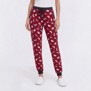 Juniors Pillow Talk Dogs Jogger Pajama Bottoms