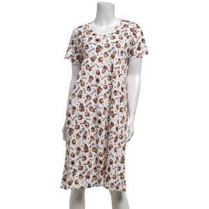 Womens Poppy & Clay Short Sleeve Coffee Nightgown alternate view